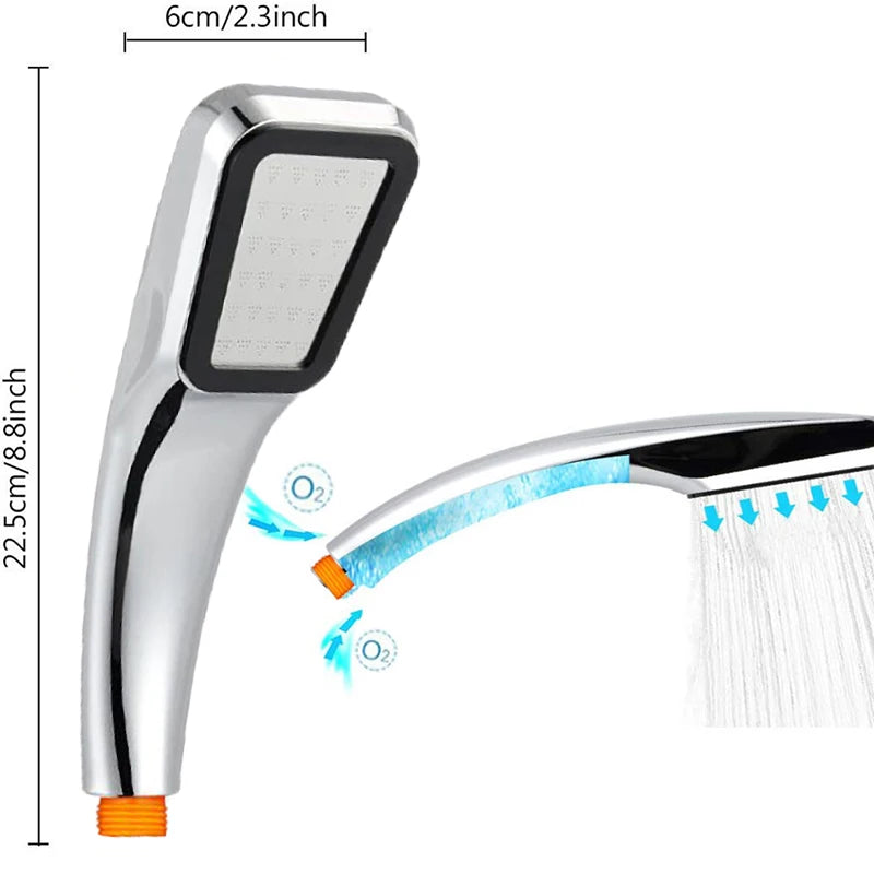 Bathroom 300 Holes Hand Hold Rainfall Shower