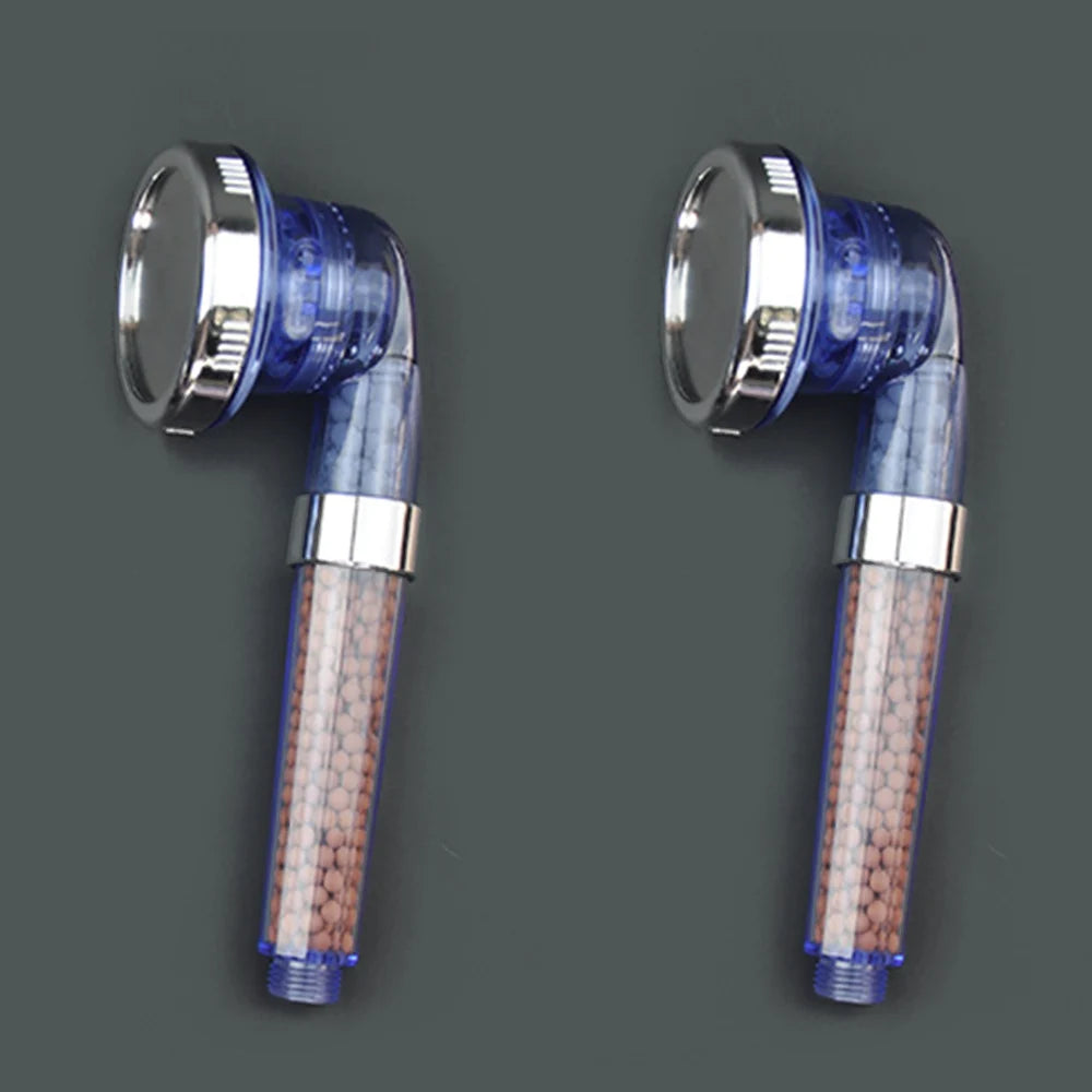 New 3 Mode Bathroom Water Therapy Shower Anion SPA Shower Head Water Saving Rainfall Shower Filter Head High Pressure ABS Spray