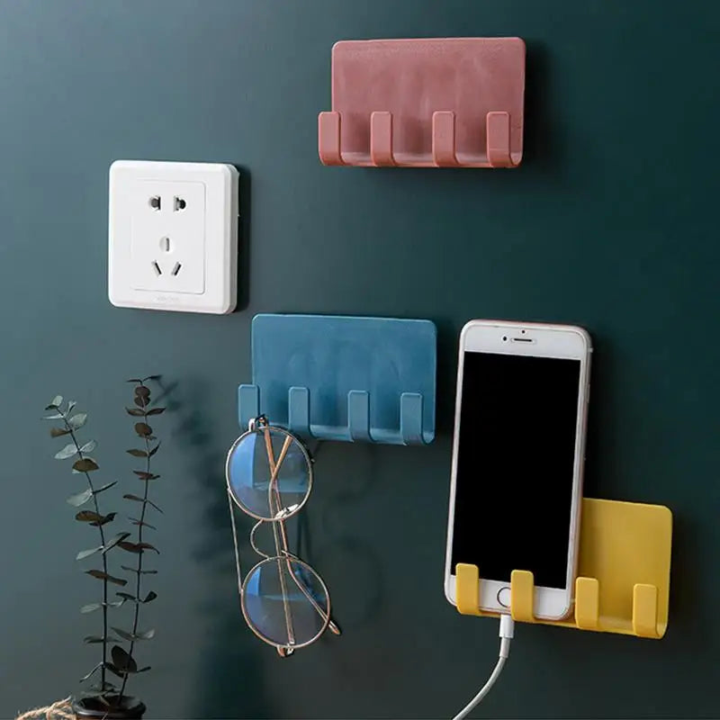 1PC Wall Mounted Organizer Storage Box Remote Control Stand Holder