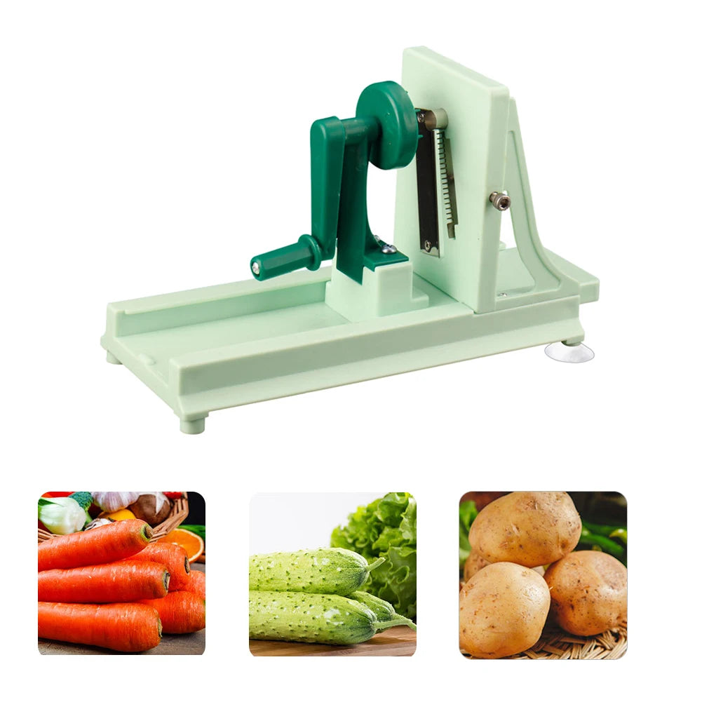 Kitchen Multifunctional Vegetable Spiral Slicer Food Chopper Manual Fruit Cutter Potato Carrot Grater Kitchen Tools