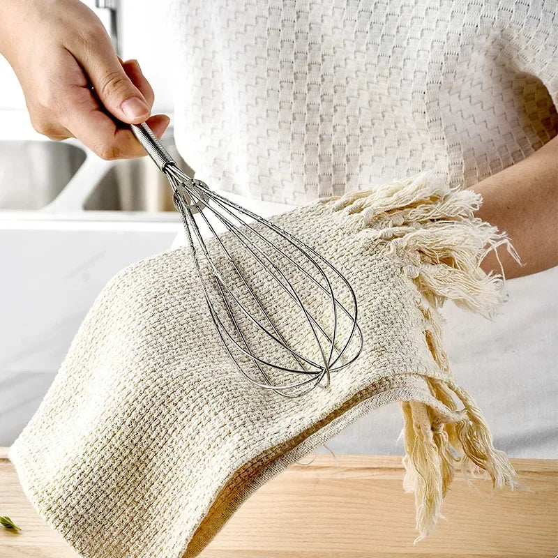 1Pc Rotary Manual Egg Beater Mixer Mini Kitchen Egg Whisk Bake Tool
