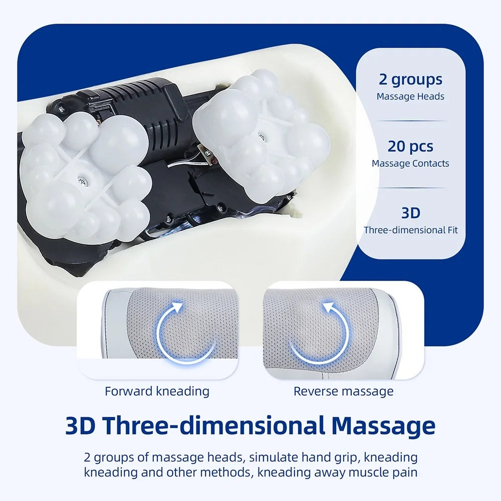 2 IN 1 Electric Neck And Back Massage Pillow