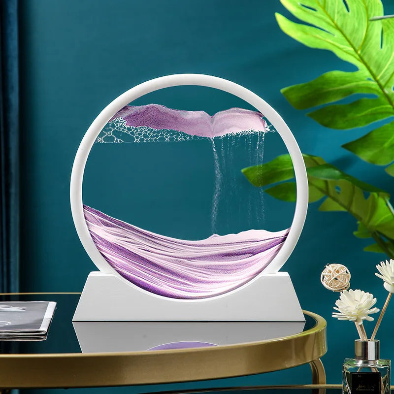 7 Inch Sandscape Moving Sand Art Picture Hourglass