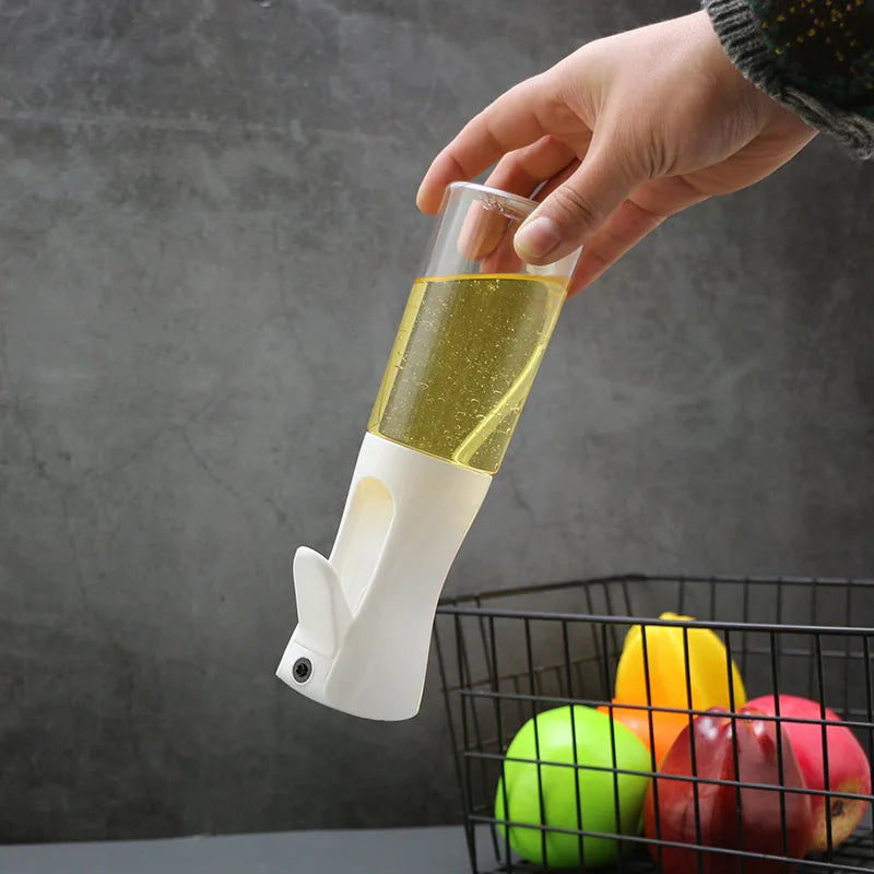 Cooking Spray Bottle BBQ Kitchen Tool Spray Oiler Seasoning Condiment Bottle Pump Oil Pot Leak-Proof Grill Sprayer Oil Dispenser