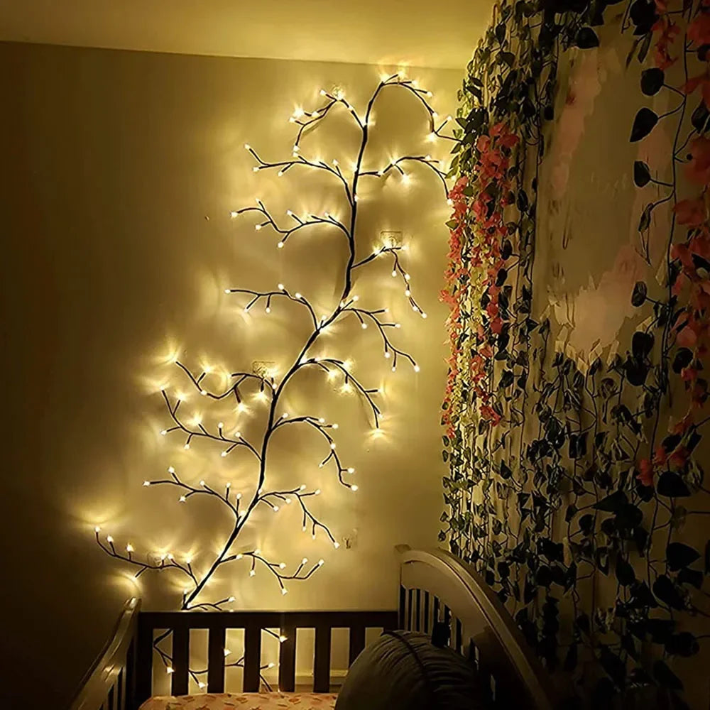 144 LEDs Lighted Vine Tree for Home Bendable Branch Lights