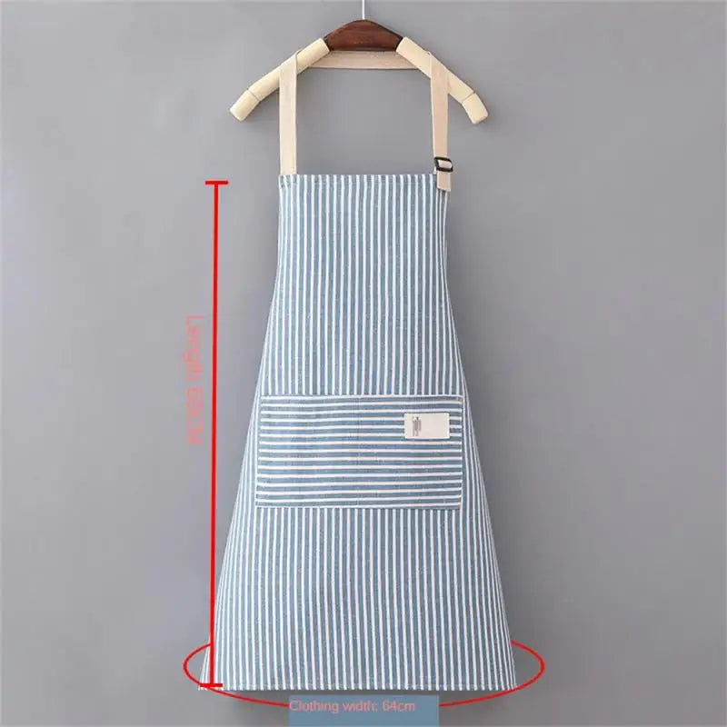 Cute Apron Cotton Can Wipe Hands Kitchen Work Clothes Home Cooking Cleaning Men And Women Universal Sleeveless Apron Kitchen