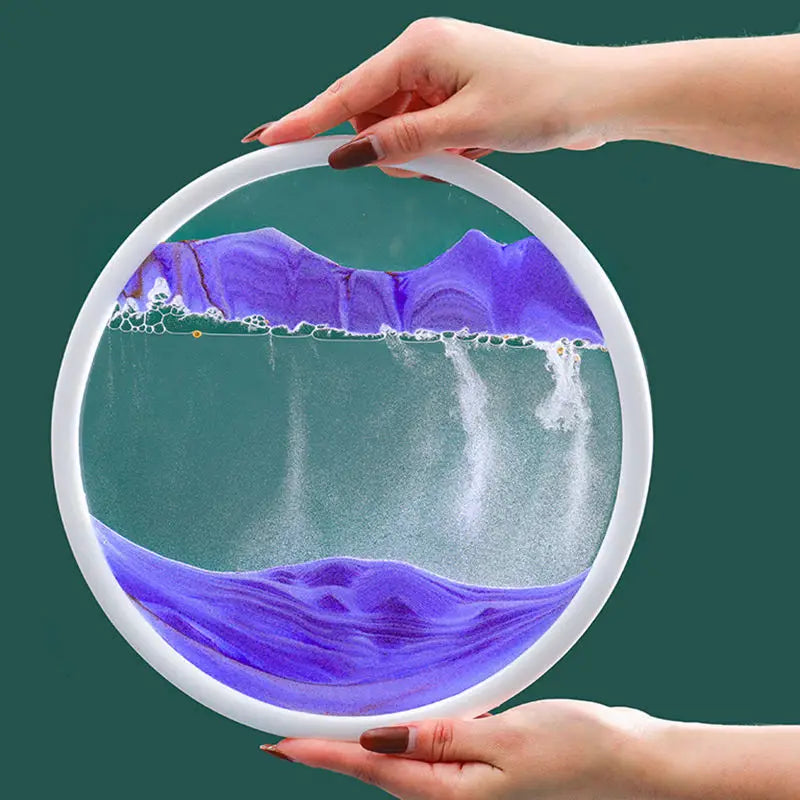 7 Inch Sandscape Moving Sand Art Picture Hourglass