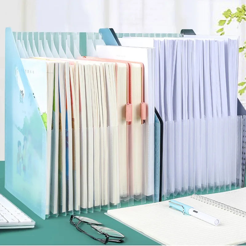 Desk File Folder Document Paper Organizer Storage Holder Multilayer Expanding Box School Office Stationery Home Organization