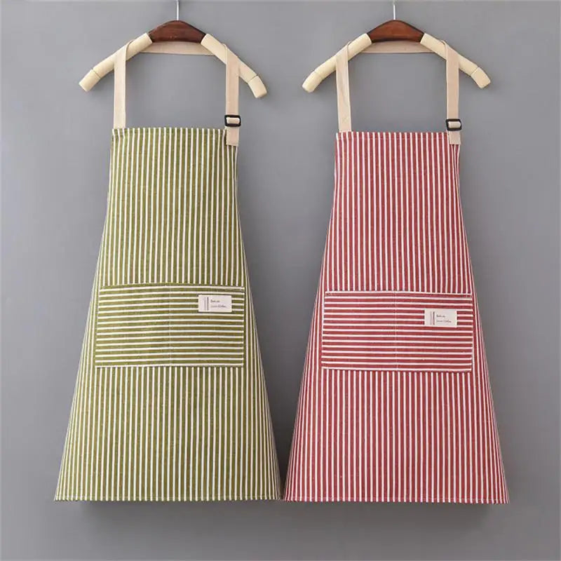 Cute Apron Cotton Can Wipe Hands Kitchen Work Clothes Home Cooking Cleaning Men And Women Universal Sleeveless Apron Kitchen