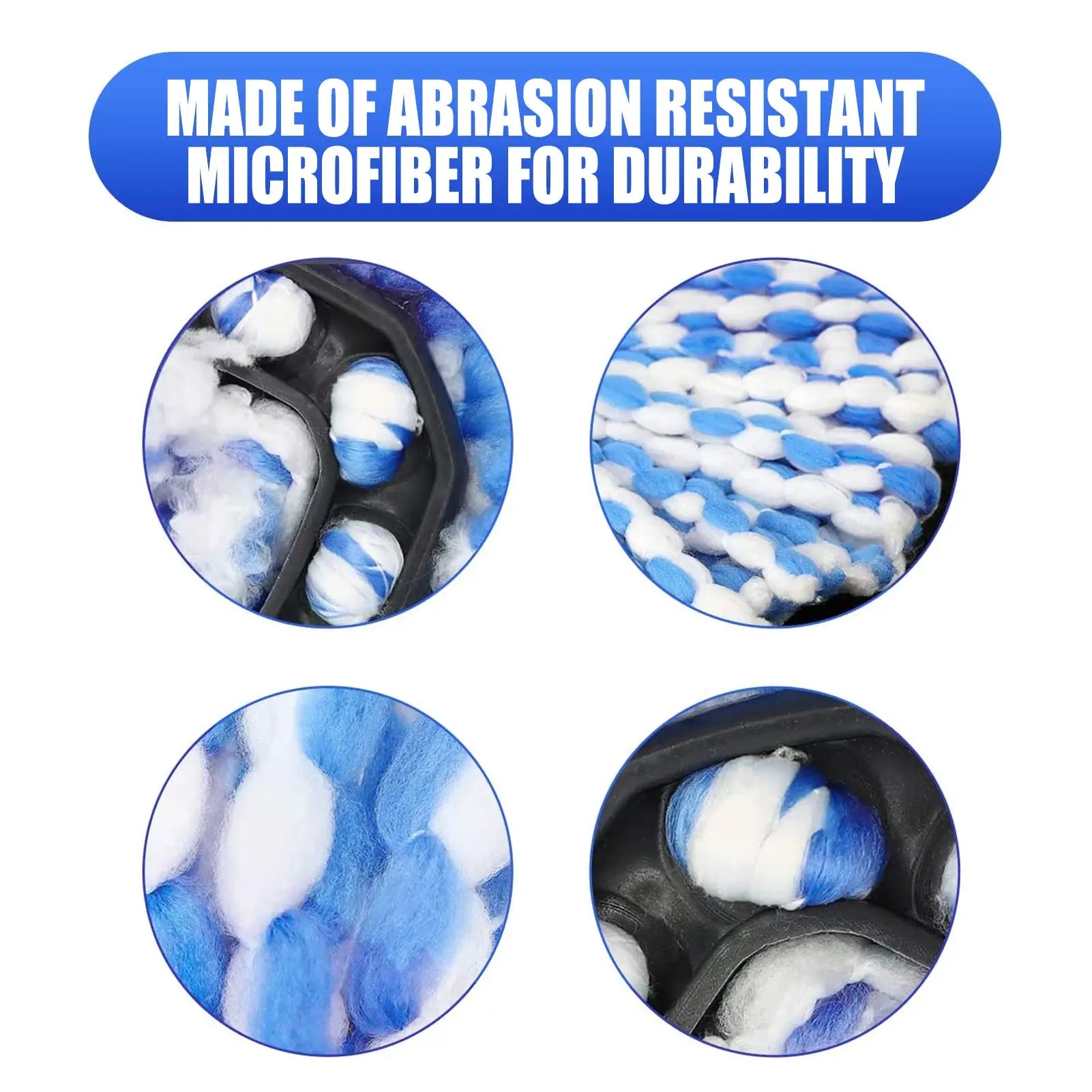 3pcs Microfiber Spin Mop Refills Heads Mop Head Replacement Machine Washable Replacement Mop Head for Easy House Cleaning Floor