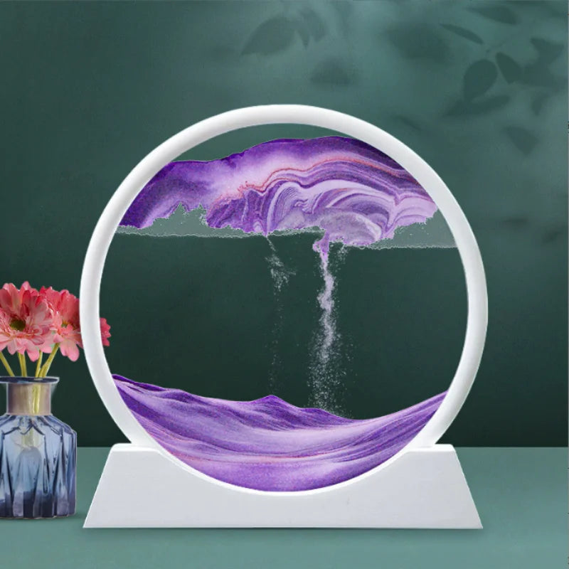 7 Inch Sandscape Moving Sand Art Picture Hourglass