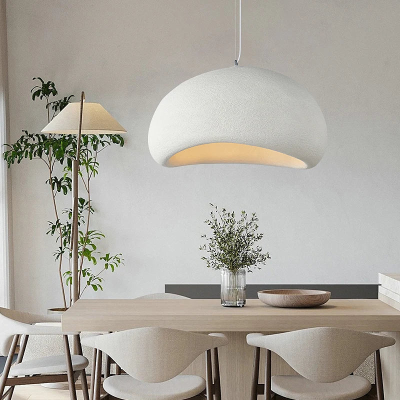 Modern Restaurant Island Handmade Wabi Sabi Chandelier Nordic Cafe Bar Dining Bedroom Lighting Indoor LED Art Decor Pendant Lamp