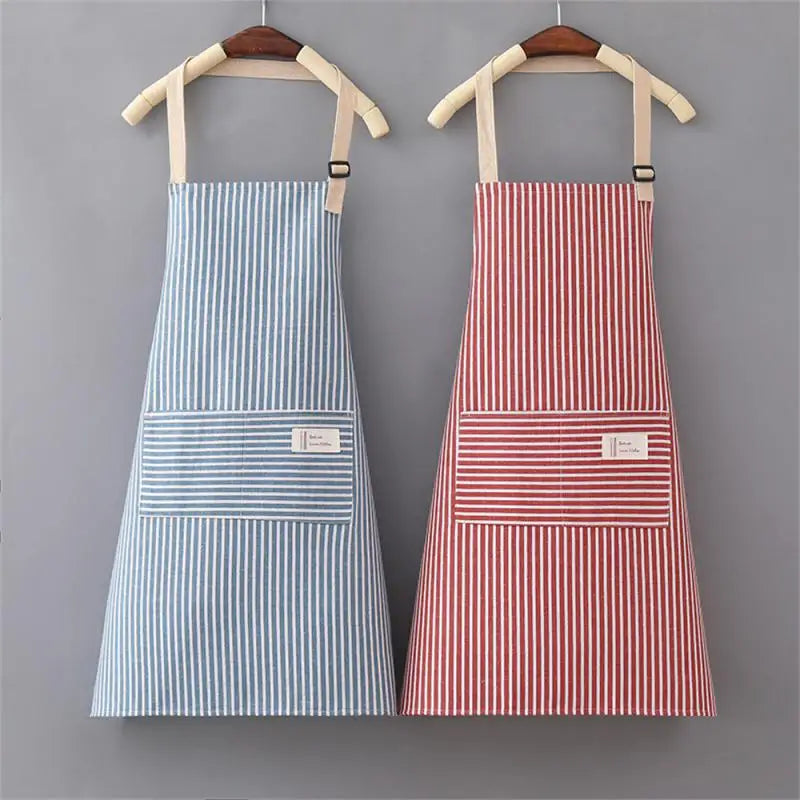 Cute Apron Cotton Can Wipe Hands Kitchen Work Clothes Home Cooking Cleaning Men And Women Universal Sleeveless Apron Kitchen