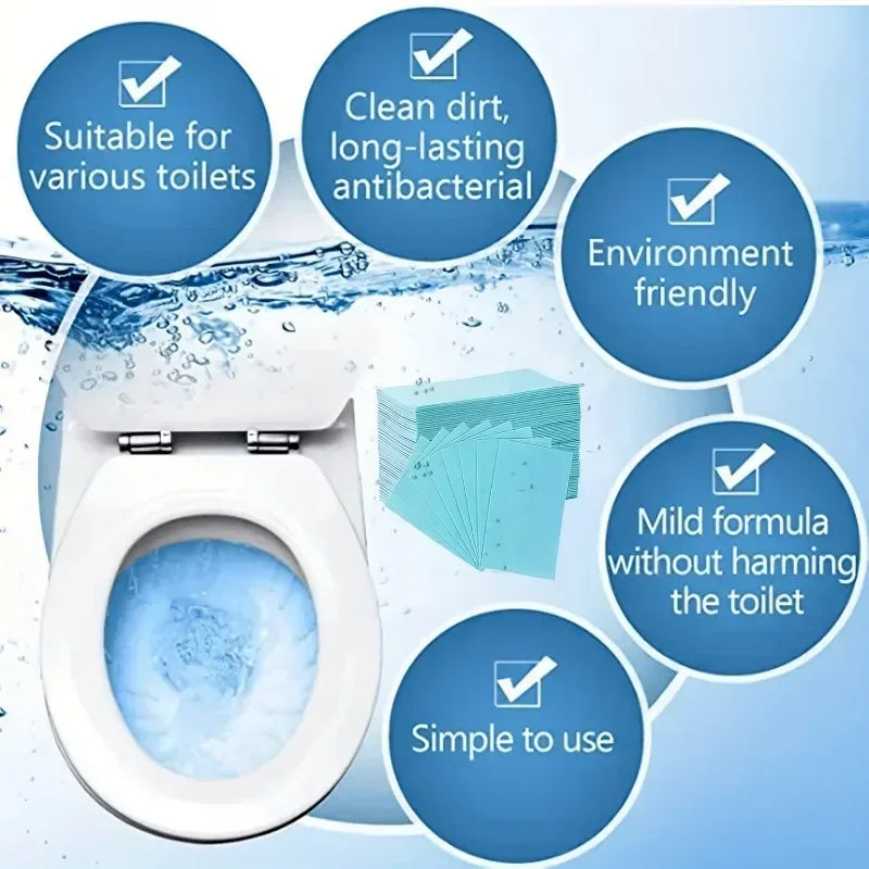 100pcs Disposable Floor Cleaner Water-soluble Tablet Cleaner Home Kitchen Bathroom Cleaning Sheet Toilet Dirt Clean Tool
